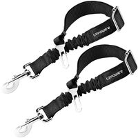URPOWER Upgraded Dog Seat Belt 2 Pack Dog Car Seatbelts Adjustable Pet Seat Belt for Vehicle Nylon Pet Safety Seat Belts Heavy Duty & Elastic & Durable Car Seat Belt for Dogs, Cats and Pets