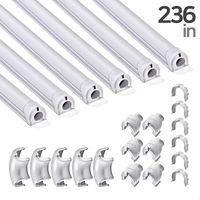 236 Inch Soft Pvc Cord Raceway Kit, Declu - Cable Deco Plus, Flexible Channel for Easy Cutting and Install, On-Wall Organizer to Cover and Hide Tv Wire (Medium, Light-Gray tube (Light-Gray connector))