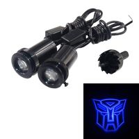 Spoya Blue The Transformers Autobots Wired CREE 3W LED Car Door Logo Shadow Ghost Light Welcome Courtesy LED Projector Lights