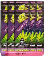 Kingpin Pure Hemp Flavored Wraps (Goomba Grape, 10 Packs) with Rolling Paper Depot XL Kewltube