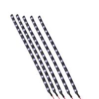 Etopars 5 X White 12V 15 Led 30cm Car Auto Vehicle Grille Flexible Waterproof Underbody Light Strip