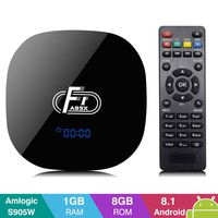 A95X F1 Android 8.1 TV Box with 1GB RAM 8GB ROM Amlogic S905W Quad-core Cortex-A53 WiFi 2.4GHz Ethernet Support HD 4K 3D H.265 Android Box [2019 Version]