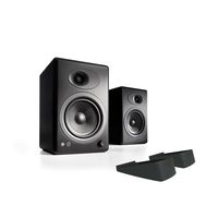 Audioengine A5+ Powered Desktop Speaker Bundle with DS2 Desktop Speaker Stands - (Pair) Black