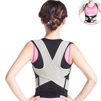 CWWHY Posture Corrector, Back Brace Adjustable Support Belt, Improve Posture and Provides Lumbar Support for Lower and Upper Back Pain,for Women and Men, Teenagers and Seniors,S