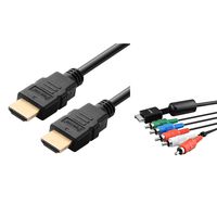 Premium High Resolution AV Cable for Playstation 3 PS3, Playstation 2 Ps2