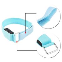 NEREIDS NET LED Night Sports Armband Flashing Arm Warmer Belt Bike Safety Reflective Strap (Blue)