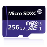 GYUOI 256GB Micro SD SDXC Memory Card High Speed Class 10 256gb with Micro SD Adapter