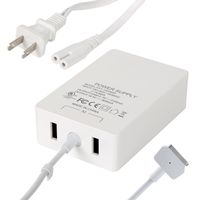 MacBook Pro Charger, Magsafe-2 Tip-T 60w Power Adapter with 2 USB Port Compatible with Apple MacBook Pro 11/13/15 inch MacBook Charger (Magsafe-2)