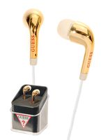 FYDELITY Stereo Ear Buds 9mm Gold Metallic Chrome | Fashion/Headphone/Earphone