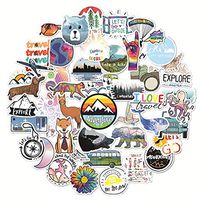 INS Style Vsco Stickers for Water Bottles 50Pcs,Cute Funny Stickers for Teens,Girls,Adults | Perfect for Waterbottle,Laptop,Phone,Hydro Flask Travel Vinyl Stickers