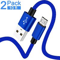 10FT Micro USB Android Tablet Charger Cable Fast Charging Cord for Kindle fire HD 7 8 10 Samsung Galaxy S7 S6 Edge/Plus J7 J5 J3 Prime/Star/Sky Pro,Note 5/4 Active Note Tab Kids E-Reader Windows Phone