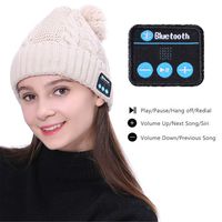 Bluetooth Beanie Music Hat for Women, Stereo Music in Cold Weather, Built in Mic HD Sound Quality Compatible with All Bluetooth Devices