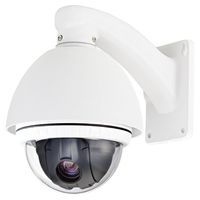 Cop Security 15-CD51HW Indoor/Outdoor Day/Night PTZ Camera with ICR and 10X Zoom (White)