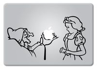 Die-Cut Decal Sticker The Black Witch and Snow White Disney Princess Compatible with MacBook Laptop