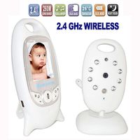 Adventurers Video Baby Monitor with Baby Camera for Two- Way Audio,Night Vision,Temperature Monitoring,Rechargeable Battery, HD Sound Listening System with 2'' LCD Screen (White)