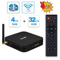 Android 9.0 tv Box, Sawpy TX6 4GB RAM DDR3 + 32GB ROM Allwinner H6 up to 1.5 GHz Quad core ARM Cortex-A53 4K&6K 2.4GHz WiFi Smart TV Box