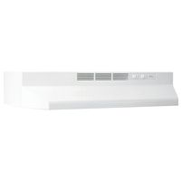 Broan-NuTone 413601 Ductless Range Hood Insert with Light, Exhaust Fan for Under Cabinet, White, 36"