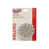 VELCRO Brand - Sticky Back Hook and Loop Fasteners | Perfect for Home or Office | 5/8in Coins | Pack of 75 | White