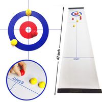 Wonder Cool Tabletop Curling, Compact Portable Mini Curling Board Game, Family Games Tabletop Curling Game for Kids and Adults, Fun Kids Games for School/Travel/Office/Best Parent-Child Games