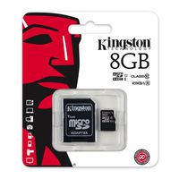 Generic Digital 8GB microSDHC Class 10 UHS-I 45MB/s Read Card with SD Adapter Kingston SDC10G2/8GB