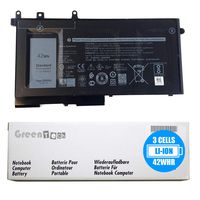 GreenTech New 451-BBZP 3DDDG Replacement Battery for Dell Latitude 5280, Latitude 5480, Latitude 5580, Latitude 5290, Latitude 5490, Latitude 5590 - GreenTech 11.4V 42Whr 3 Cell Battery 45N3J 3VC9Y