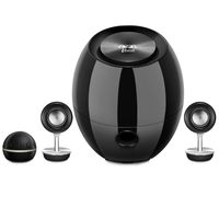 eon Bluetooth Speakers with 1 Subwoofer and 2 Tweeter Speakers, Small Speakers Bluetooth for Computer, Gaming, Phone, Laptop, External Speakers with Ultra Surround Sound, Black, BTS662