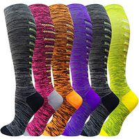 Compression Socks for Women and Men(1/3/5 Pairs)-Best for Running,Nursing,Circulation,Recovery & Travel (C-Assorted 25, Large/X-Large)