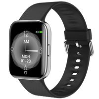 MBHB Smart Watch, Boys Girls Running Swimming Tracker, Dynamic Heart Rate Sleep Monitor Wristband for Men Women, Black