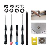 Precision Pentalobe Screwdriver Set P2 P5 P6 5-Point 5-Star 0.8 mm, 1.2 mm & 1.5 mm 3Pcs Pentalobe Screwdriver Bits Or Ts1 Ts4 Ts5 for Apple iPhone MacBook Pro, Air Retina Pentalobe Screwdriver