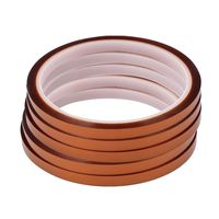 uxcell 5pcs 6mm Width 30M Length High Temperature Heat Resistant Polyimide Tape