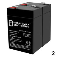 Mighty Max Battery ML4-6 - 6 Volt 4.5 AH SLA Battery (2 Pack)