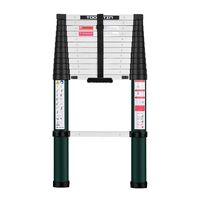 Toolitin Telescoping Ladder,12.5 FT One Button Retraction Aluminum Telescopic Extension Ladder,Slow Down Design Extendable Ladders Portable Best for Household Daily or RV Work,330 Pound Capacity...