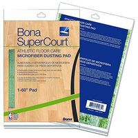 Bona AX0003500 Super Court Athletic Floor Care Microfiber Dusting Pad, 60" Diameter, Green