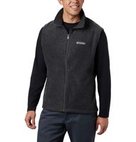 Columbia Men's Steens Mountain Full Zip Soft Fleece Vest, Charcoal Heather, X-Large