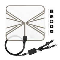 EKLARY Digita HDTV Antenna - Indoor 50 Miles Long Range TV Antenna with Detachable Amplifier Signal Booster - Amplified 13.1ft Coax Cable - Great for All Types of Home Smart Television