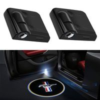 2Pcs for Mustang Car Door LED Projector Lights, Car Door Projector Welcome Lights,Wireless Car Door Led Projector Lights for Mustang All Models