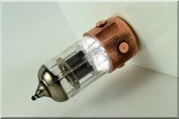 Handmade 16GB USB 3.0 White Pentode Radio Tube USB Flash Drive with Stand. Steampunk/Industrial Style ####### (Tags: Stick Thumb Pen Key Drive Storage Memory Disk. Fallout Authentic Gadget)