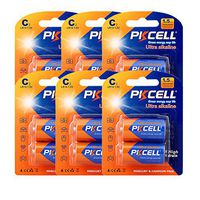 C Size 1.5V LR14 High Drain E93 Alkaline Battery 12Pcs (6PK-2B)