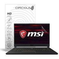 Celicious Vivid Invisible Glossy HD Screen Protector Film Compatible with MSI GS65 Stealth Thin 8RE [Pack of 2]