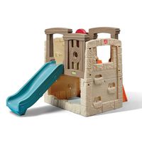 Step2 Naturally Playful Woodland Climber II | Kids Activity Climber Outdoor Playset, Brown & Blue