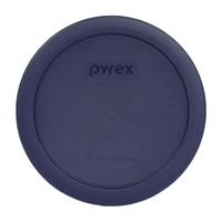 Pyrex 4 Cup Round Plastic Cover, Navy Blue