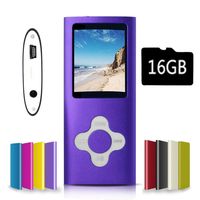 G.G.Martinsen Purple&White Versatile MP3/MP4 Player with a Micro SD Card, Support Photo Viewer, Mini USB Port 1.8 LCD, Digital MP3 Player, MP4 Player, Video/Media/Music Player