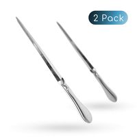 Familion Silvery Letter Opener, Envelope Opener Knife Metal Letter Opening Knife, Paul Revere Paper Cutting Knife, 9 inches (2 Pack)