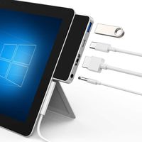 Purgo USB Type C Hub Adapter Dongle for Surface Go, with 4K HDMI, USB 3.0, USB-C and 3.5mm Audio Jack.