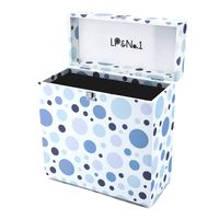LP&No.1 Vinyl Record Carrier Case,Suitable Storage Box for 30+ Albums Turquoise