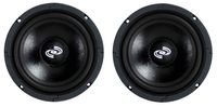 2) Pyle Pro 8 Inch 360 Watt 8-Ohm Black Driver Mid Range Audio Speakers | PDMR8
