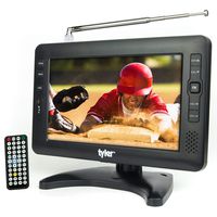 Tyler TTV704-9 Portable Widescreen LCD TV with Detachable Antennas, USB/SD Card Slot, Built in Digital Tuner, and AV Inputs