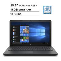 2019 Premium HP Pavilion 15.6 Inch Touchscreen Laptop (Intel Core i3-7100U 2.40GHz, 16GB RAM,1TB HDD, WiFi, HDMI, DVDRW, HD Audio, Webcam, Windows 10)