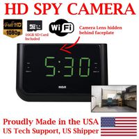1080P Alarm Clock Radio HD WiFi Spy Camera Covert Hidden Nanny Camera Spy Gadget ( BVCAM )