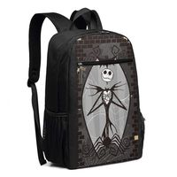 Travel Laptop Backpack Nightmare Before Christmas Jack And Sally Skeleton College School Bookbag Computer Bag Casual Daypack For Women Men
